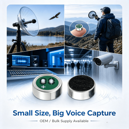 High-Sensitivity Omnidirectional Electret Microphone Capsule