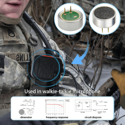 9745 Pin-Type Microphone Capsule with High Sensitivity and RF Interference Resistance