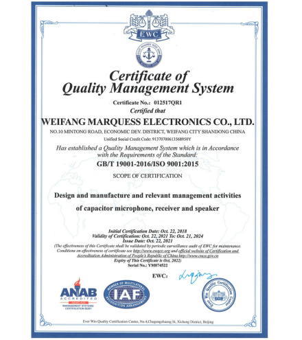 ISO 9001 Certification