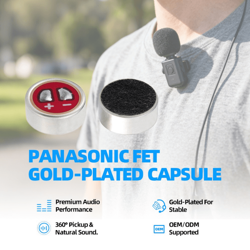 라발리에 마이크용 6mm 무지향성 일렉트릿 콘덴서 마이크 캡슐