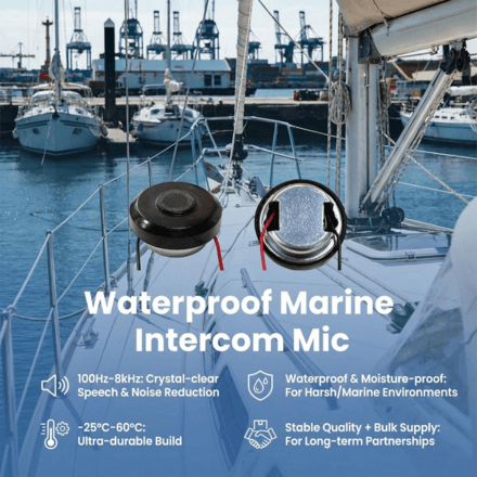 Microfono interfono marino impermeabile
