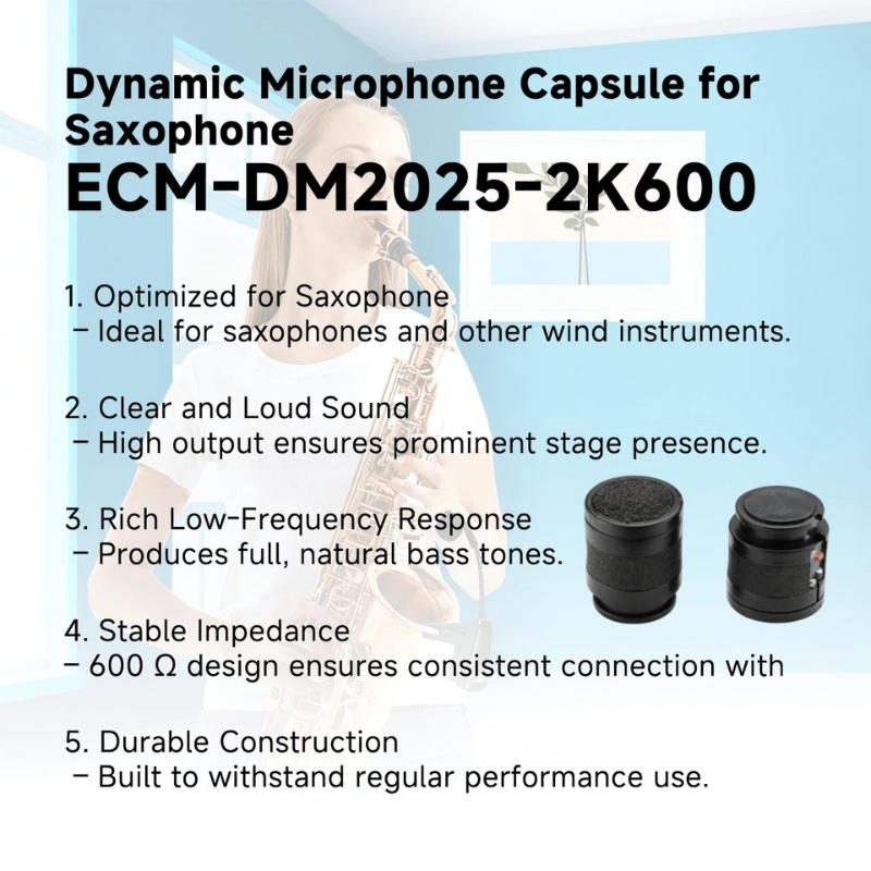 색소폰용 20mm 다이나믹 마이크 캡슐