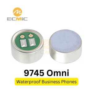 ビジネス用デスクフォン向け 9.7mm IP67 耐環境型エレクトレットマイク