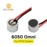 6mm Electret Microphone Element with Leads for CCTV Camera