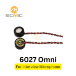 Capsula microfonica electret impermeabile omnidirezionale da 6 mm con conduttori a filo