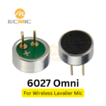 6mm Electret Microphone Capsule with Pins for UHF Wireless Microphones