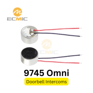 9.7mm Omnidirectional Electret Mic Capsule for Doorbell Intercoms