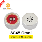 8mm Electret Lavalier Mic Capsule with Flat Frequency Response