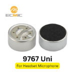 Élément de micro à électret unidirectionnel de 9,7 mm pour microphones casque