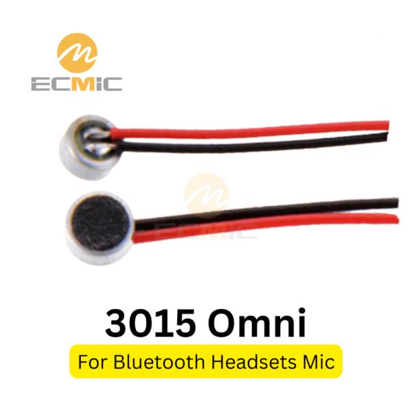 Elemento de microfone de eletreto de 3 mm com cabos para fones de ouvido Bluetooth