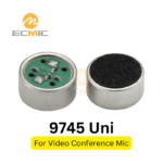 Elemento de micrófono electret unidireccional de 9,7 mm para videoconferencia