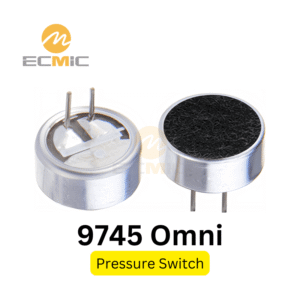 Druckschalter mit Elektret-Mikrofonkapsel, 9,7 mm, ohne FET