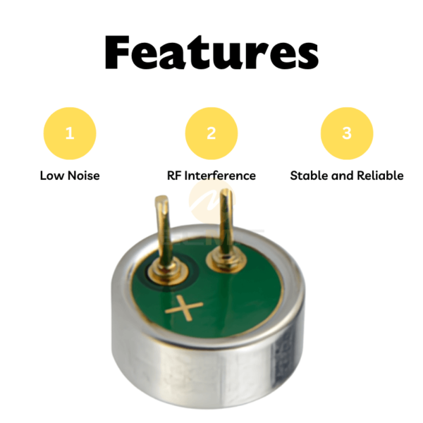 Omnidirectional Microphone Element for Document Cameras 6mm