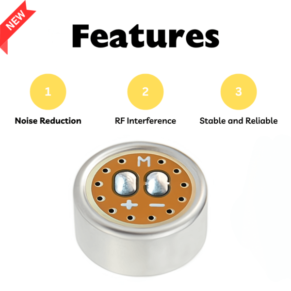 10mm High-Performance Uni Electret Mic Capsule for Hi-Fi Audio Systems