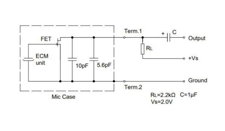 Electret Condenser Microphone Bias Circuit