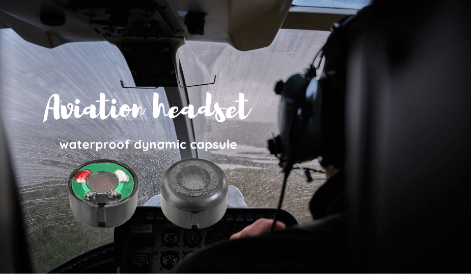 Aviation headset microphone exposed to moisture, illustrating practical environmental challenges.