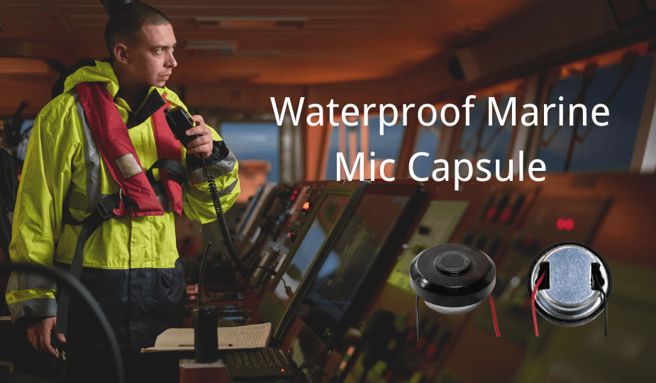 Waterproof dynamic microphone capsule for marine intercom systems