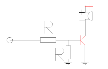 Diagrama interno del zumbador electromagnético activo y conexión sencilla