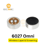 Microfono a elettretto posteriore ad alto guadagno e basso rumore per microfoni da bavero wireless e streaming